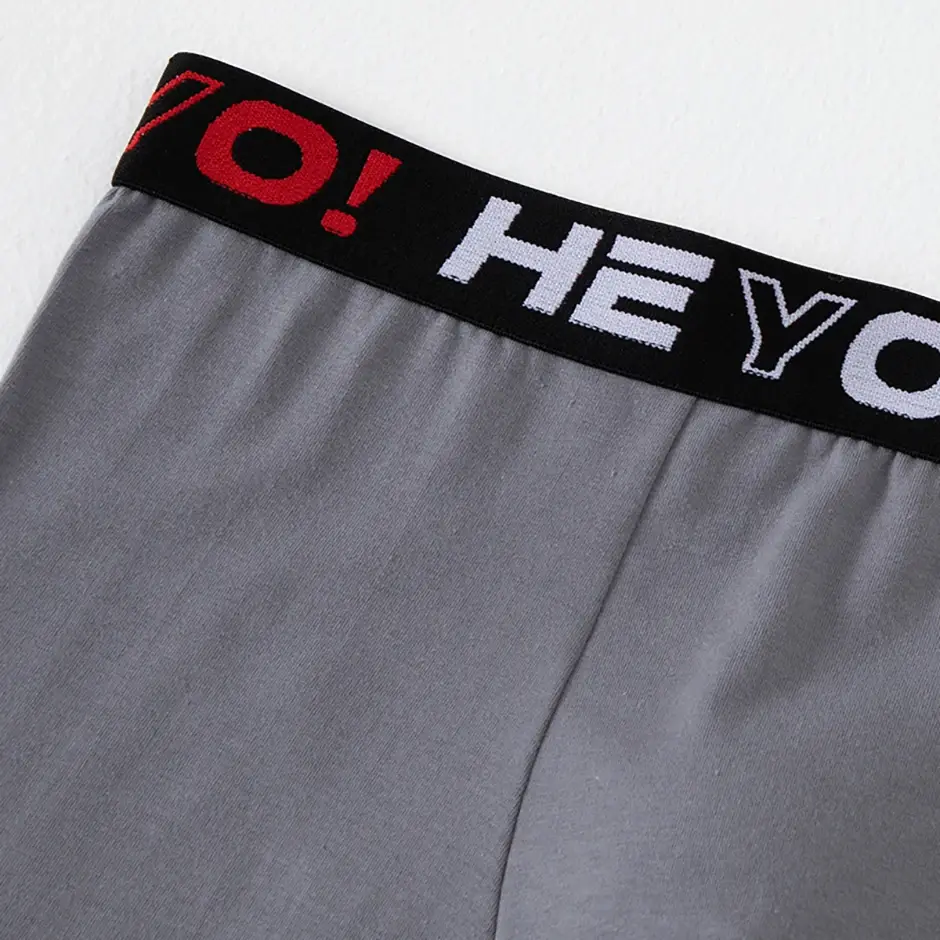4/10 Piece Set Of Multi-color Men's Underwear Comfortable And Soft Cotton Flat Angle Pants Elastic Waist Sports Base Shorts — image 20