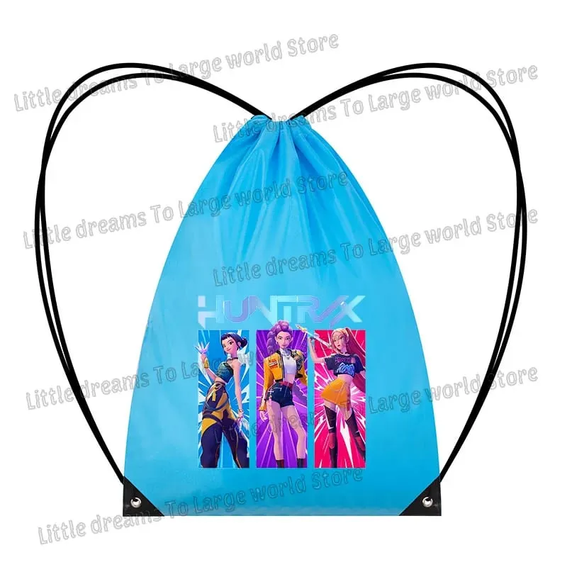 Anime Figure Drawstring Bag Portable Backpack Large Capacity Gym Sports Clothes Organizer Storage Pouch Bundle Pocket Women Gift — image 8