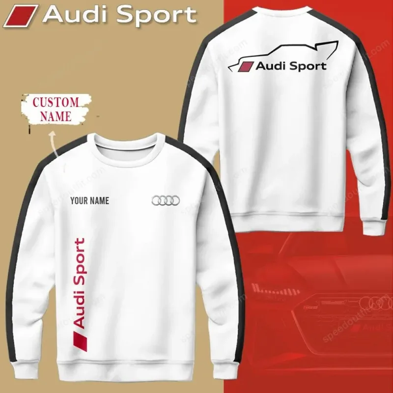 Spring and Autumn New Men's and Women's Long sleeved Hoodies Spring and Autumn Clothing Sports and Leisure Audi Brand Top — image 5