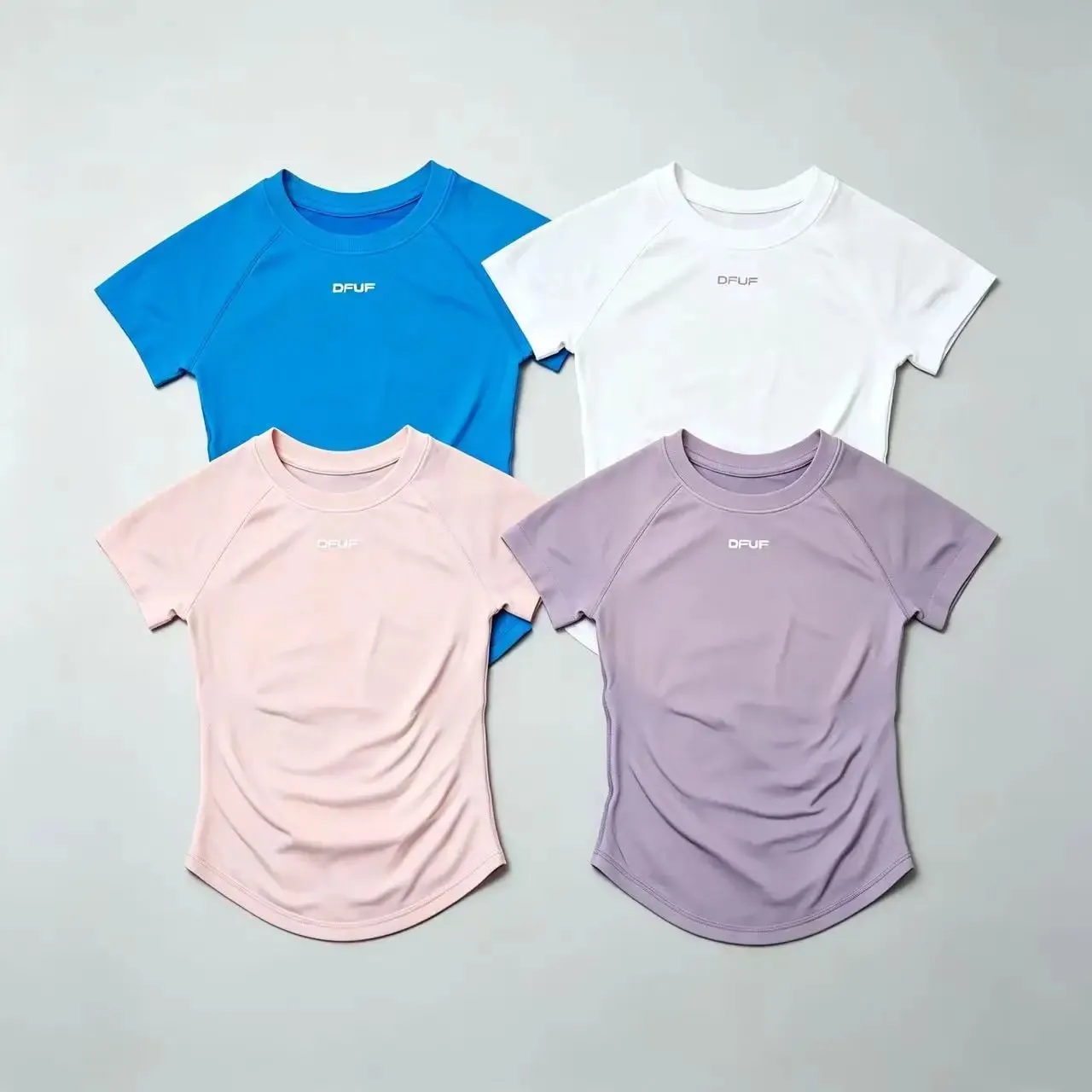 Women Elastic Slim Short Sleeve T-Shirt Soft Breathable Casual Top for Gym Yoga Jogging Fitness Daily Wear — image 9