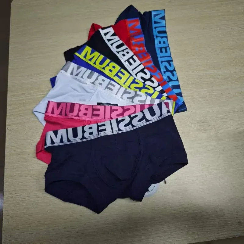 2026 Fashion Men's Cross-border Europe, America, Simple Fashion Men's Classic briefs Cotton Sweat-absorbing AUM-360 — image 3