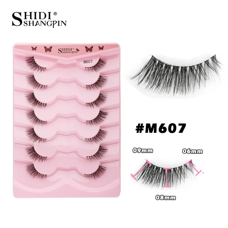 Một Nửa Mi Mắt Mèo Hàng Mi 3D Tự Nhiên Có Cánh Cấp Mắt Kéo Dài Hàng Mi Mắt Cáo Hàng Mi Giả Chồn Hàng Mi Trang Điểm — image 9