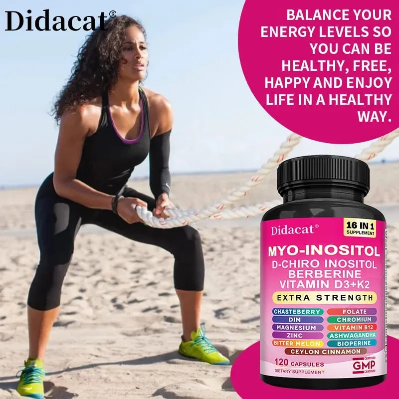 Inositol and D-Chiro-Inositol Vitamin D3+K2 Capsules Support Women's Health Balance Heart Health Promote Skin and Hair Health — image 5