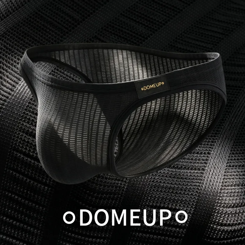 Men's Low‑rise Briefs Waffle Texture Hollow Breathable Sports Underwear Male Pouch Triangle Underpants