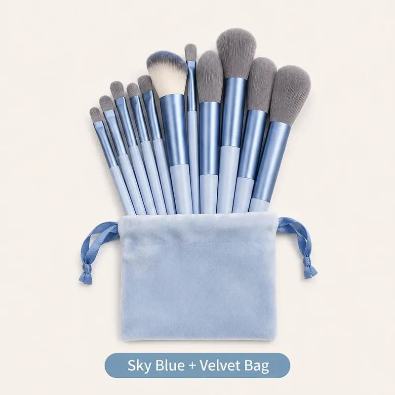 13Pcs Makeup Brush Set Soft Face & Eye Makeup Brushes for Foundation Powder Blush Concealer & Eyeshadow — image 10