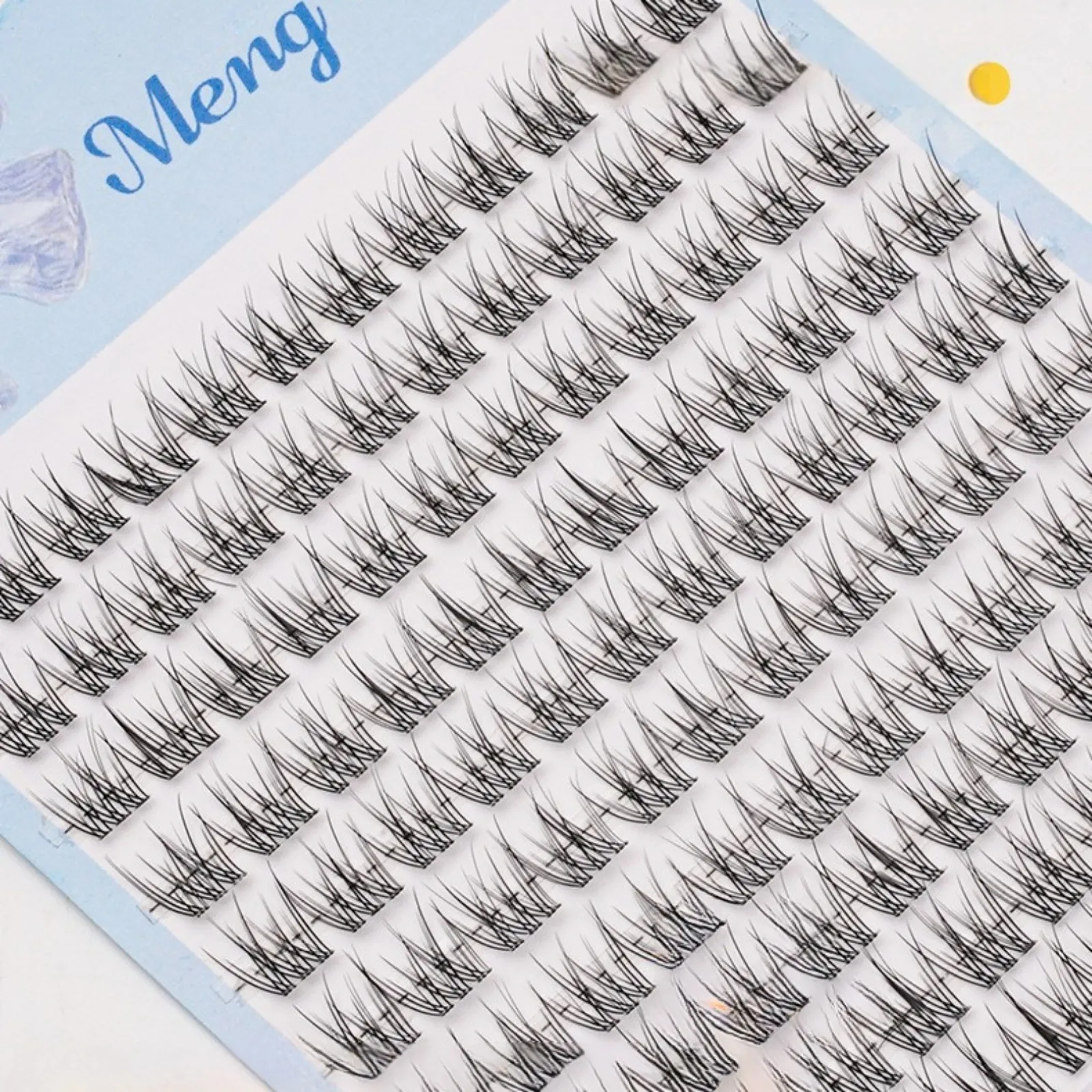Ultra-Light Natural Long Fish Tail Cluster Lashes Manga Cat Eye Fluffy Extensions Portable Travel Daily Makeup Kit — image 2