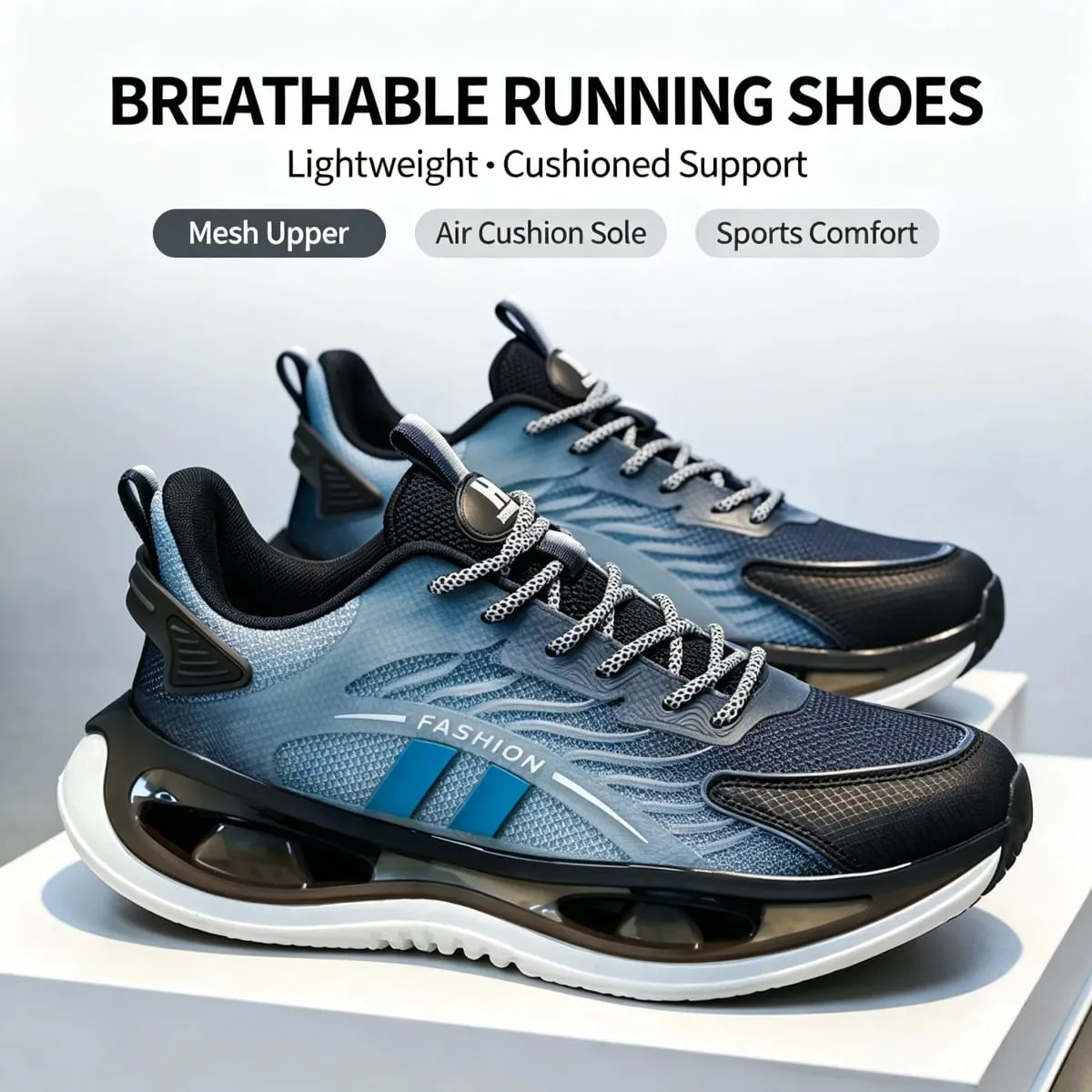 Men's Marathon Running Shoes Carbon Plate Air Cushion Breathable Nonskid Lightweight Athletic Walking Sneakers Free Shipping — image 3