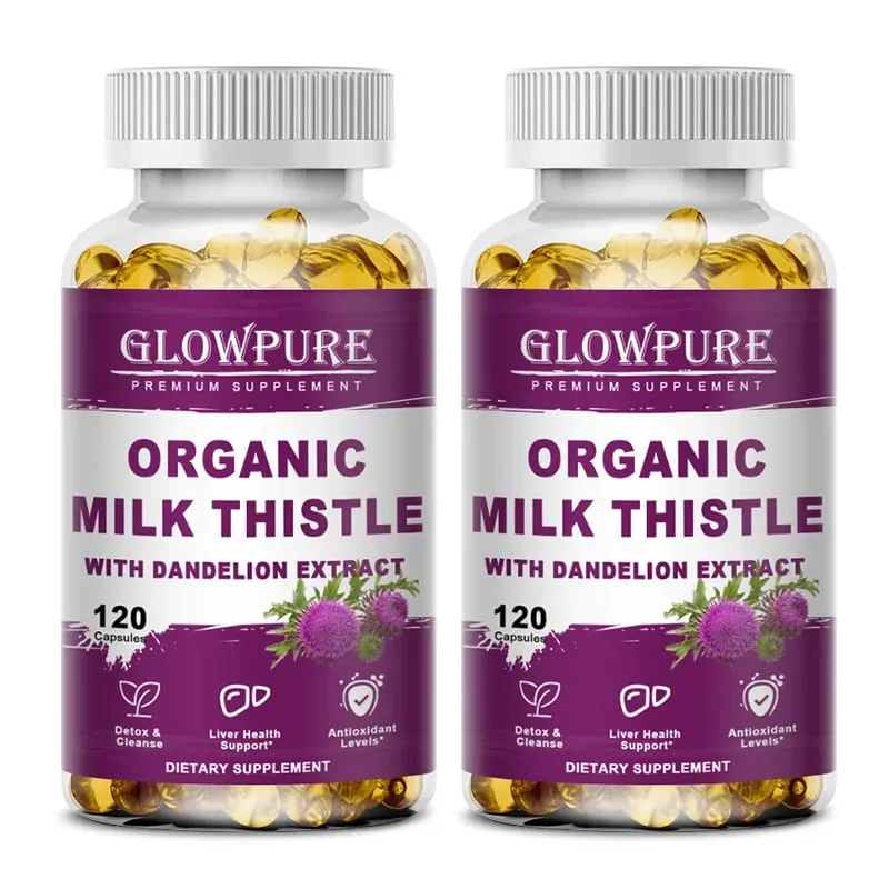 Organic Milk Thistle 9000mg - 30X Concentrated Extract with 80% Silymarin for Liver Cleanse Detox & Fatty Liver Support — image 9