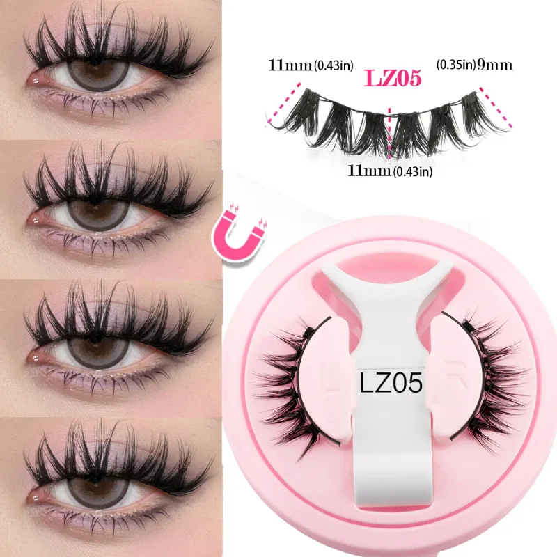 1 Set Magnetic Eyelashes Reusable Cat Eye Magnetic Lash Cosplay Sensitive Eye Friendly Natural Curler False Lashes Make Up Tool — image 20
