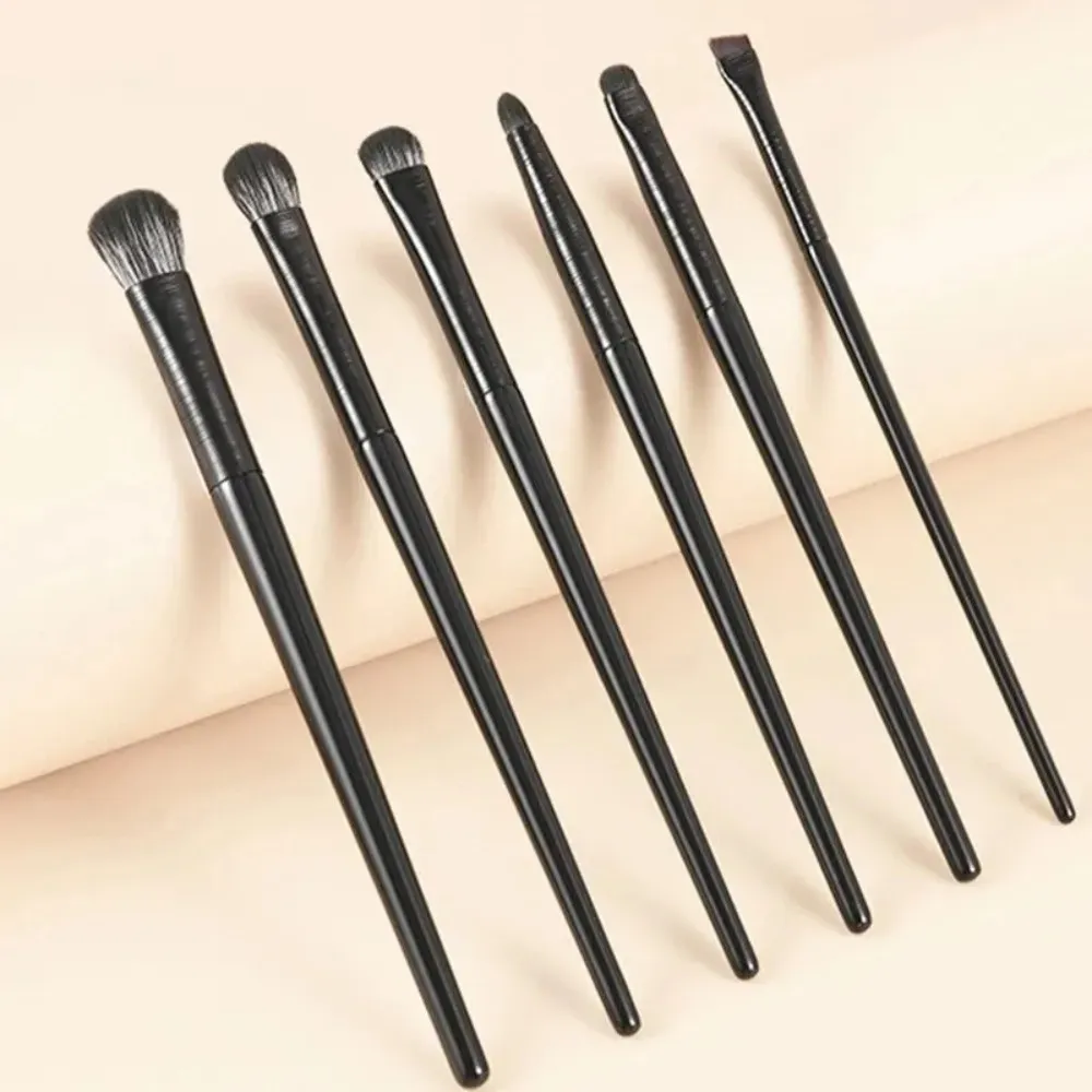 5/6pcs Convenient Multi-use Eyeshadow Brushes Soft with Plastic Handle Smudge Makeup Brushes Make Up Tools — image 3