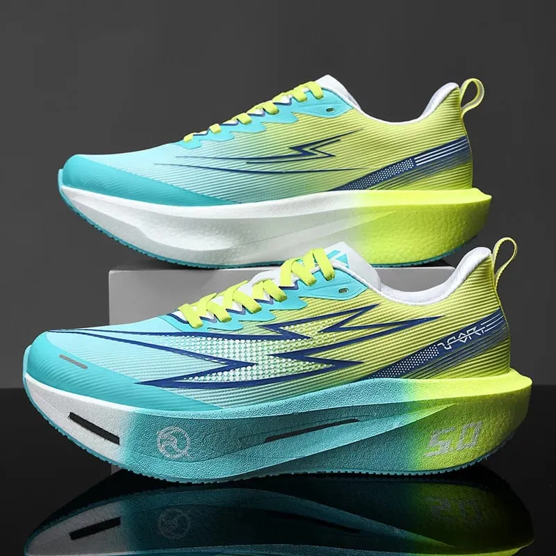 Running Shoes Men Sports Carbon Board Speciality Marathon Breathable Lightweight Women's Comfortable Athletic Nonskid Sneakers — image 2