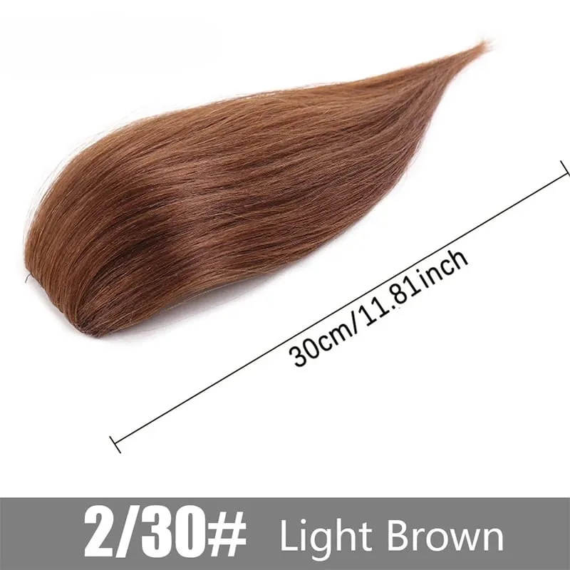 Wig synthetic pad piraso ng buhok 20cm 30cm dalawang card one-piece pad hair root pagtaas dami ng hair extension