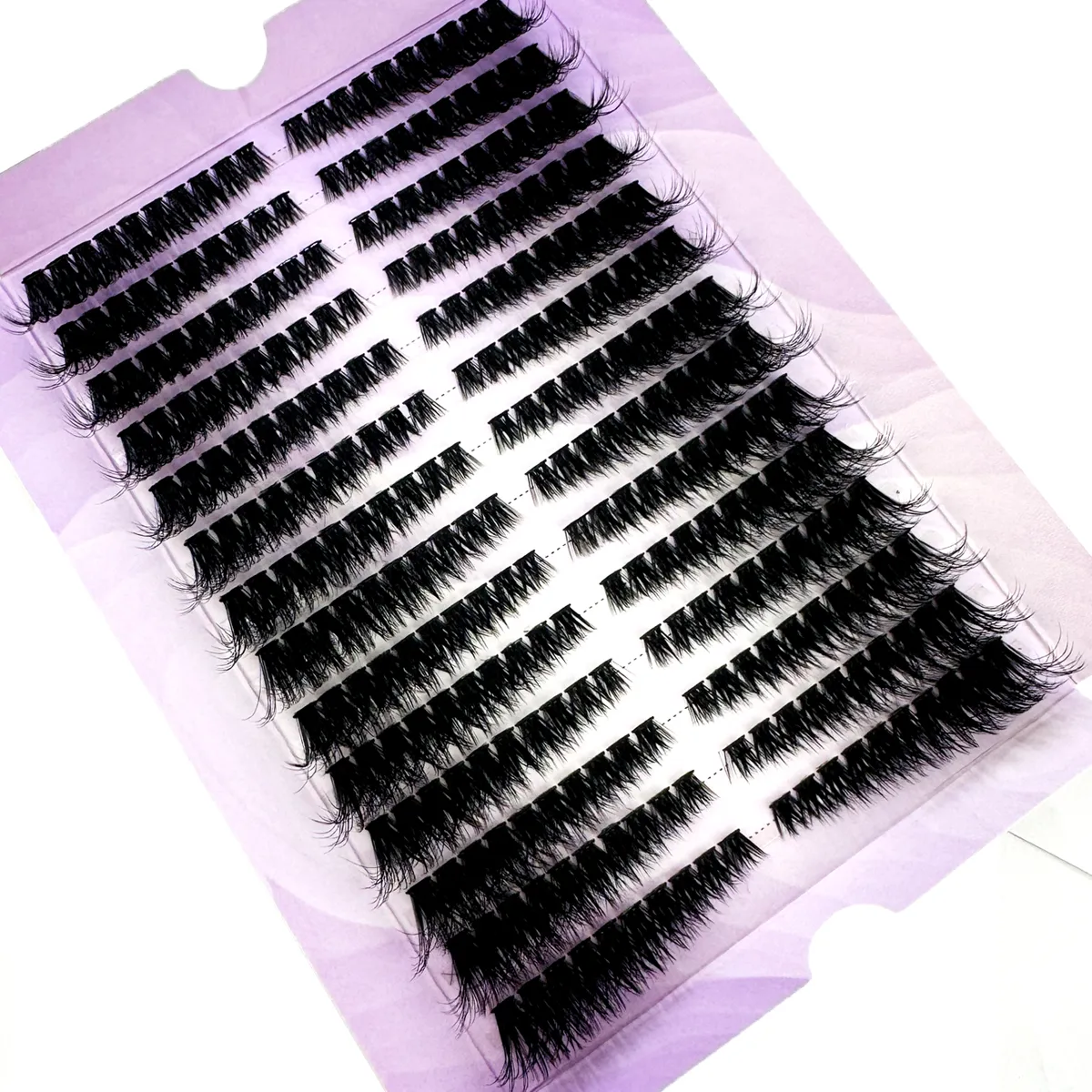 14Rows Fluffy Lash Clusters Thick Volume Eyelash Clusters Extensions Left/Right Individual Lashes Cat Eye Lash Extension — image 5