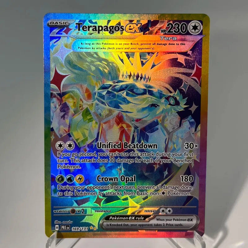 Prismatic Evolutions PKM Cards PTCG5-A GX Rainbow Umbreon Sylveon Leafeon ex Rare Collection Battle Toys Gifts for Hobbies — image 32