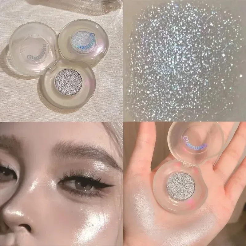 Diamond Chameleon Highlighter Contouring Palette Pearl Flash Discoloration Highgloss Sequin Sparkling Gradient Eye Shadow Makeup — image 12