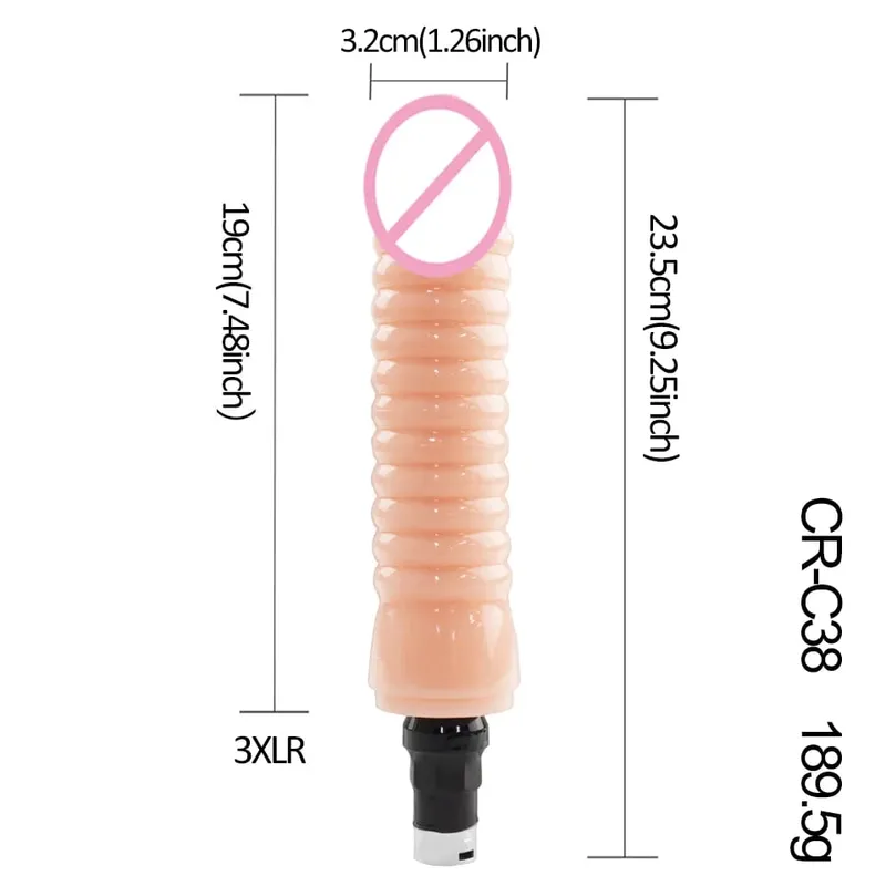 3XLR 3PRONG Attachment Dildo For Sex Machine Attachment Women and Men Sex Masturbation Love Machine Dildo Sex Toys
