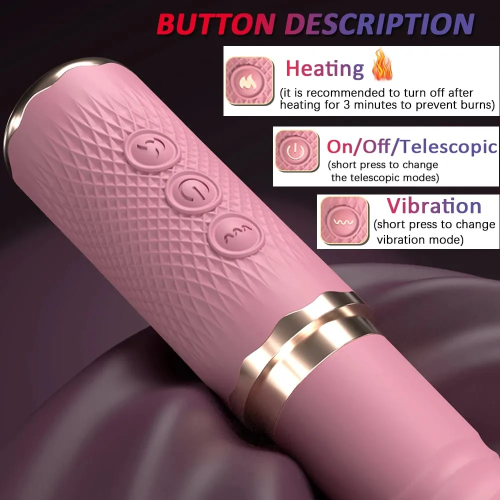 Dual Motor Realistic Thrusting Dildo Vibrator With Heating 10 Mode Sex Toys Vibrator Clitoral Stimulator For Anal Stimulation — image 4