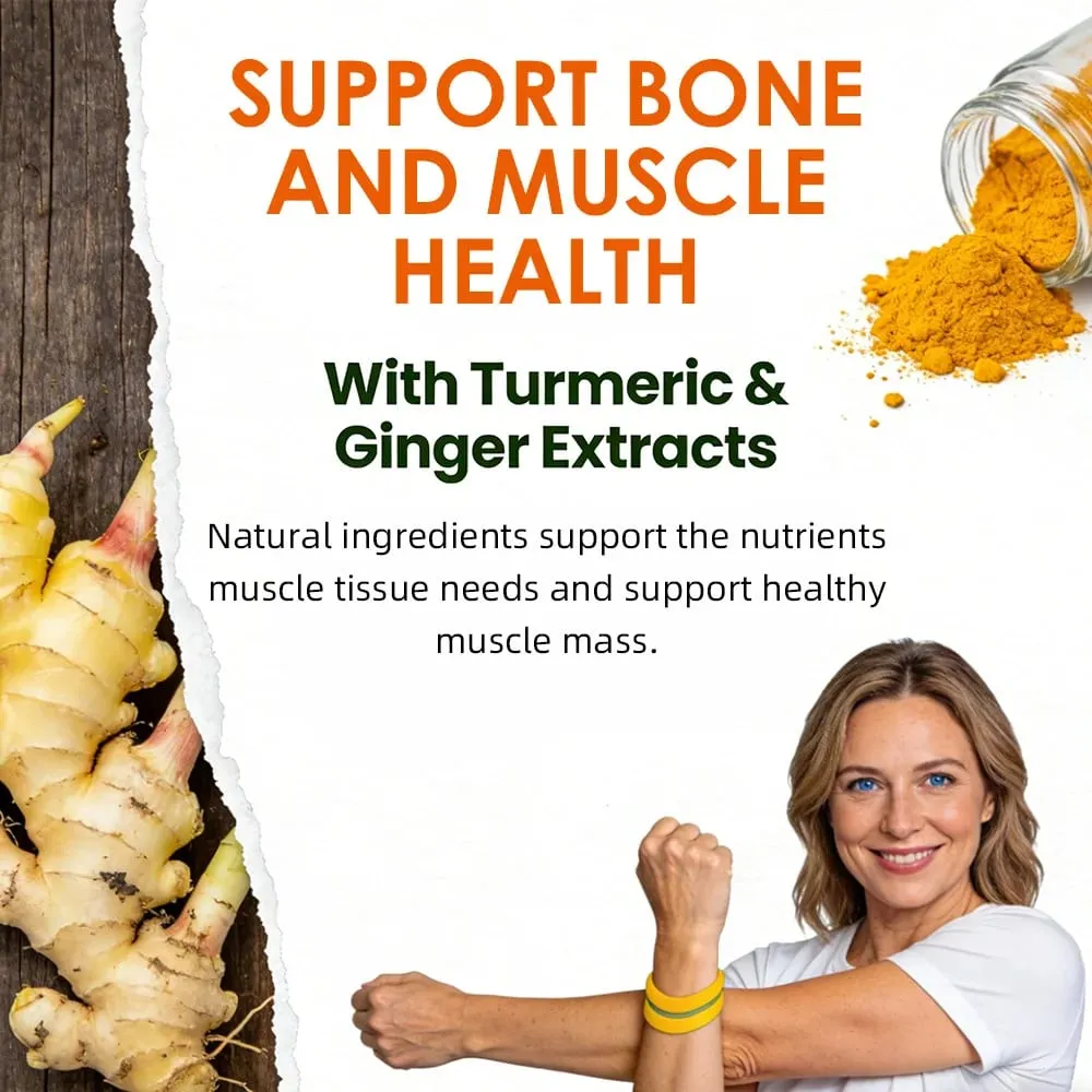 Turmeric and Ginger Root Capsules - Joint Bone and Muscle Health Support Promote Digestion Vegan & Non-GMO — image 5