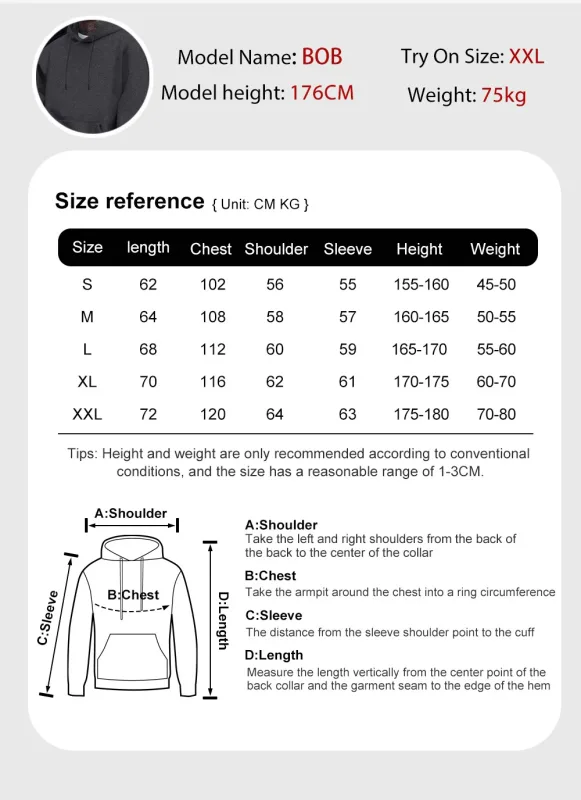 Personalized Customize Autumn Casual Sport Hoodie Men Fleece Team Basic Sweatshirts Street Office Top Daily Comfortable Workwear — image 12