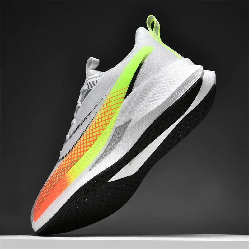 Men Marathon White Running Shoes Speciality Sports Breathable Sneakers Cushion Racing Jogging Outdoor Tennis Athletic Trainers — image 3