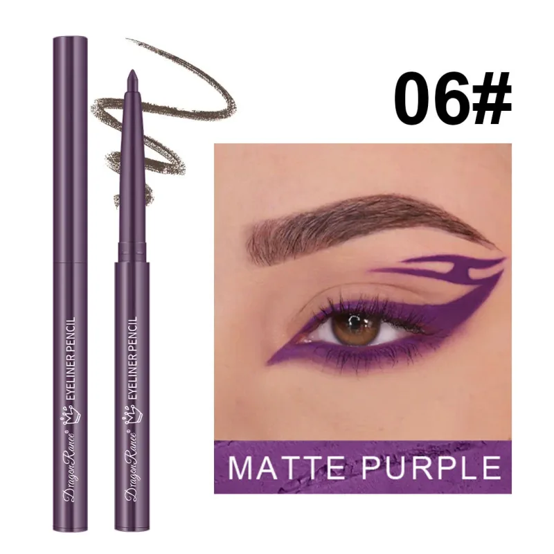 Waterproof Black Brown Eyeliner Gel Pencil Matte Smooth Quick Dry Easy Wear Pearlescent Eyeshadow Eye Liner Pen Makeup for Eyes — image 14