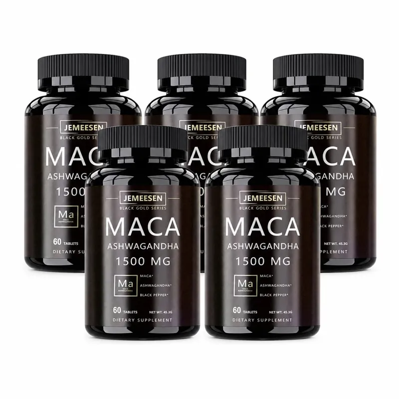 Økologiske Maca Root Powder Kapsler 1500mg indeholdende Maca Root Extract Ashwagandha Black Pepper Supplements for Mænd — image 10