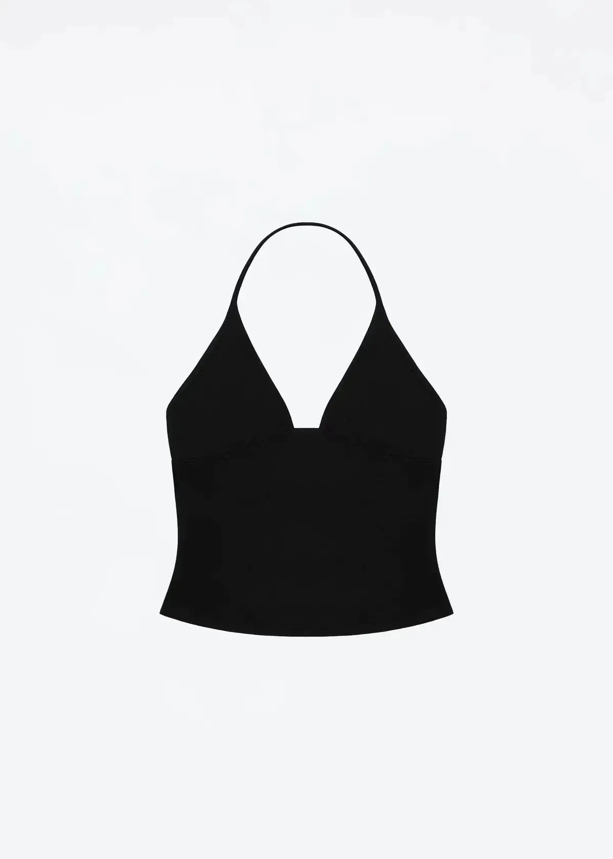 Tank Vest Deep V Halter Solid Color Basic Sleeveless Top Soil Brown Camisole — image 9