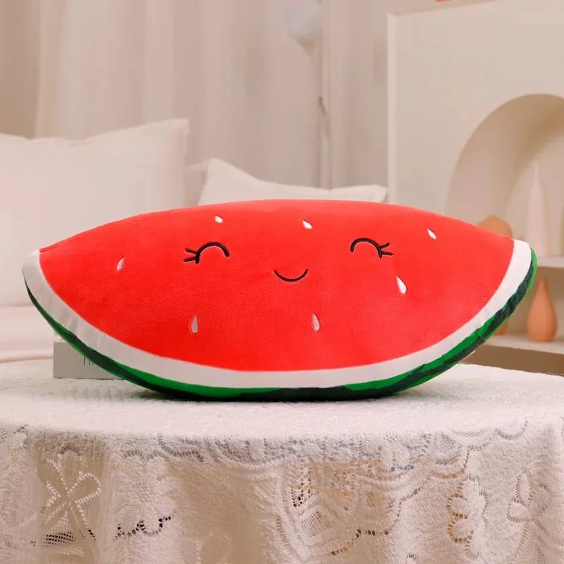 ZU Super Soft Plush Pillow Cute Fruits Kiwi Apple Orange and Vegetables Pea Chili Stuffed Toys Sofa Home Decor Cushion for Girl — image 10