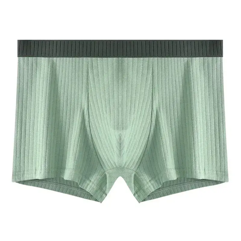 1/4 PCS Men's Underwear Men's Pure Cotton Four Corner Shorts All Cotton Antibacterial Crotch Teenage Boy Flat Angle Underwear