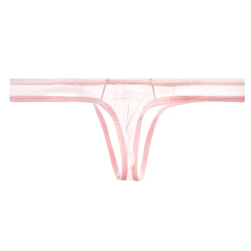 Ultra Thin Sheer Briefs Men Underwear Cooling Knickers Low Rise Bulge Pouch Underpants Soft Mesh Panties Male Thong Pants — image 4