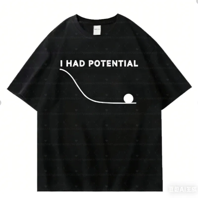 2026 Project Hail Mary - I Had Potential Graphic CAT Men T-Shirt Cotton Unisex O-Neck T-Shirt Men's Women Sweatshirt Men Hoodies
