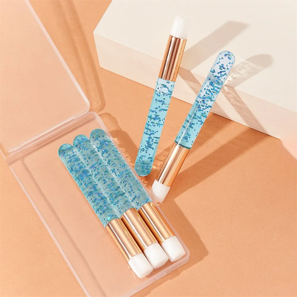 Libeauty Wholesale Eyelash Cleaning Brushes For Eyelash Extensions Glitter Lash Shampoo Brushes Nose Pore Cleansing Makeup Tool — image 3