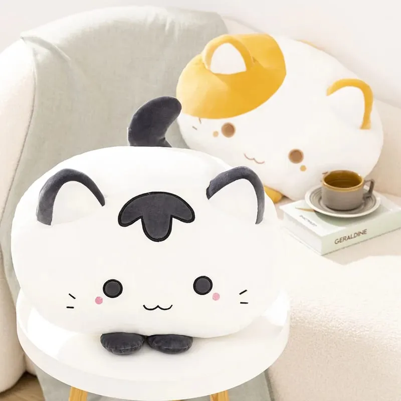 50cm Soft Cat Plush Pillow Cute Fluffy Kitten Stuffed Cushion Sofa Home Decor Sleeping Hugging Pillow Holiday Gift — image 2