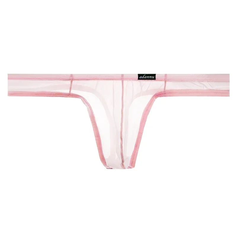 Ultra Thin Sheer Briefs Men Underwear Cooling Knickers Low Rise Bulge Pouch Underpants Soft Mesh Panties Male Thong Pants — image 3