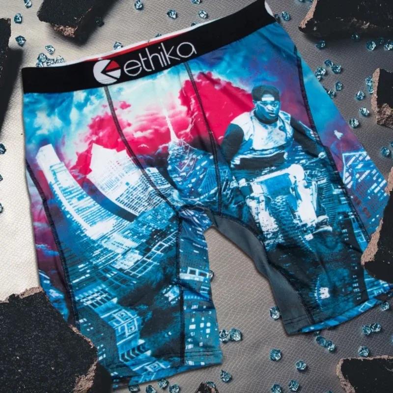 1Pcs Men Underwear Boxers Breathable Mesh Crotch Man Underpants Plus Size Mens Panties L-3XL Printed Men's Boxers Briefs — image 13