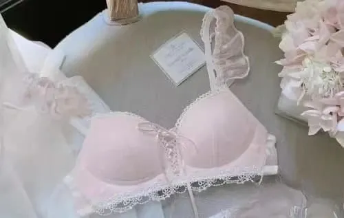 European German Style Lingerie Set Soft Wireless Bralette for Small Breasts Sweet Non Padded Training Bra for Young Girls MOYISU — image 12