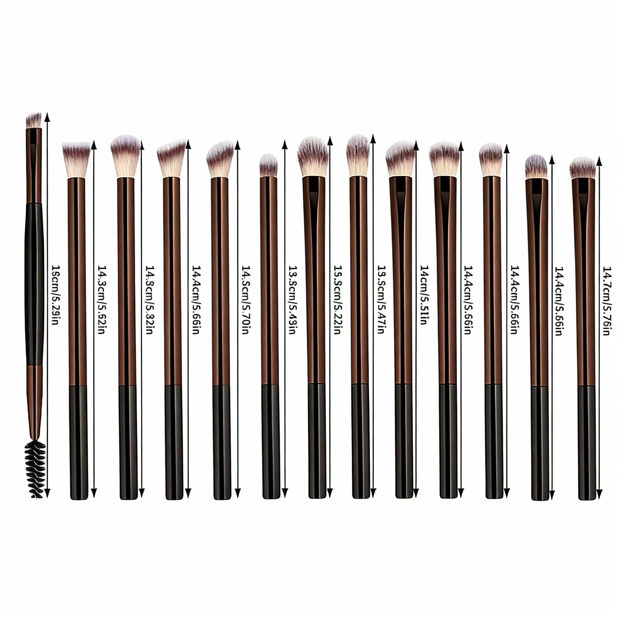 Multi‑functional Eye Makeup Brush Set Professional Eyeshadow Blending Concealer Eyebrow Eyeliner Brushes Cosmetic Beauty Make Up — image 2
