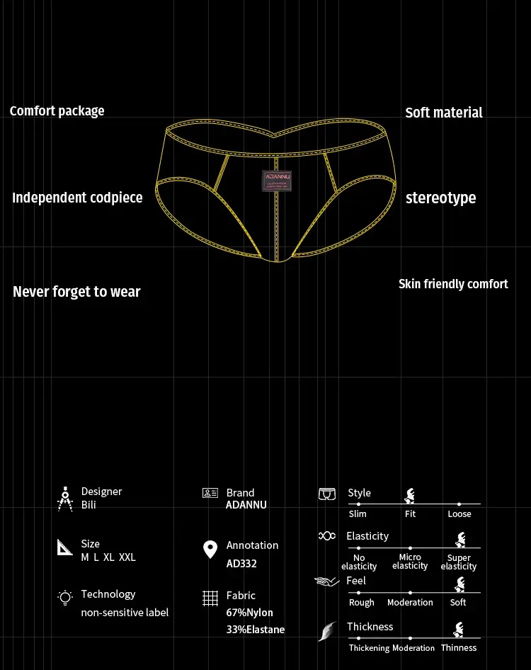 Summer Ice Silk Men Briefs 0.01mm Ultra-thin Mesh Underpants Transparent Breathable Sexy DeepV-back Butt-lifting Underwear M-XXL — image 2
