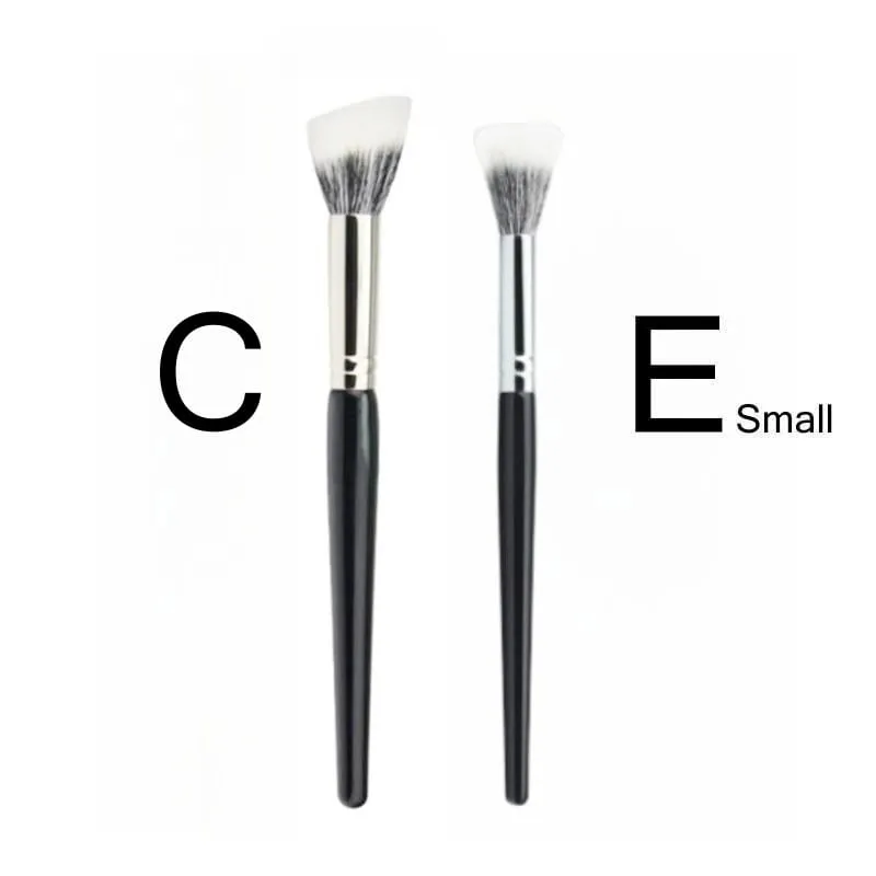 Stippling Highlight Makeup Brushes Blush Gedehår Multifunktionel Beauty Foundation Make Up Brush Tools — image 26