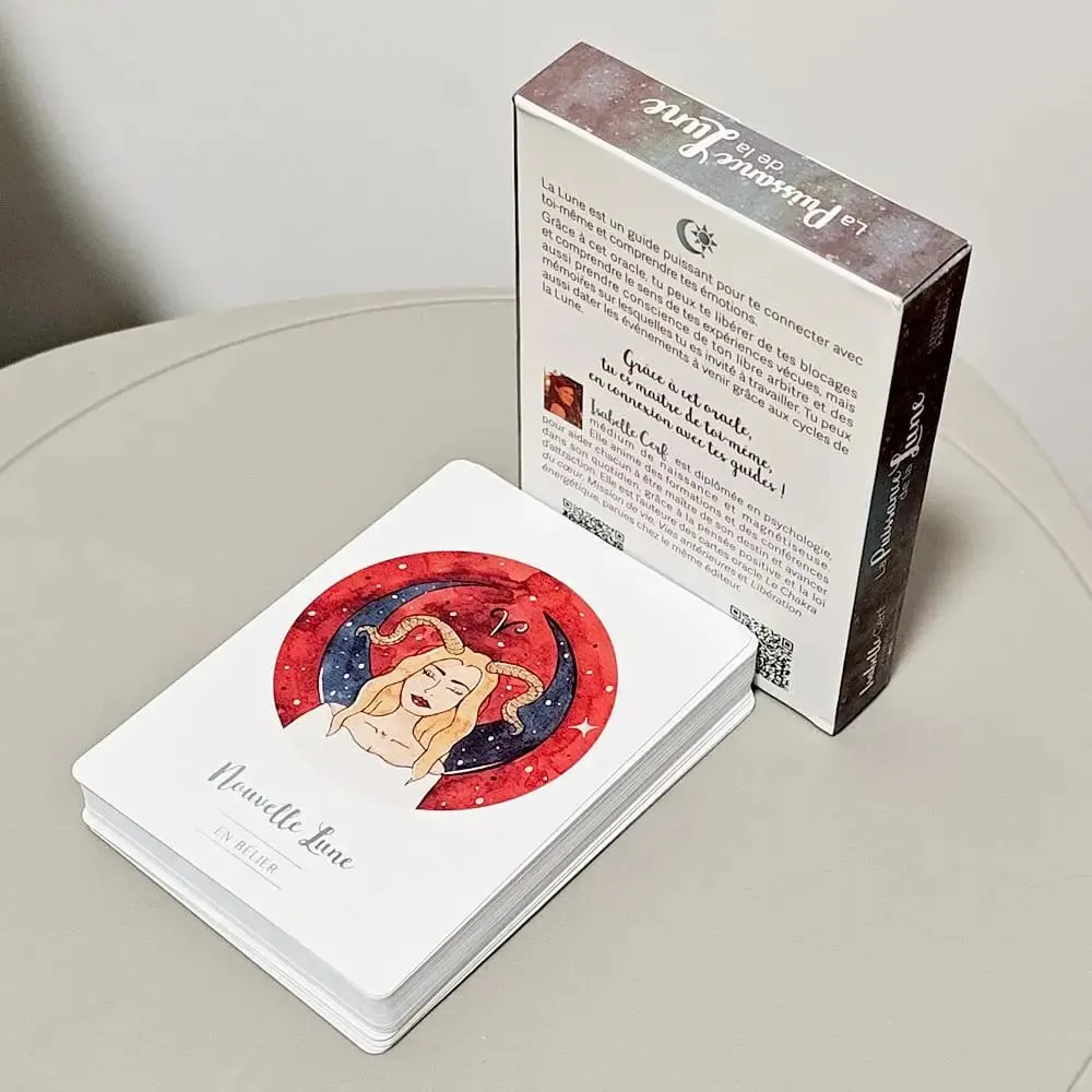 La Puissance De La Lune Oracle 42 Moon Power Cards 10.5*7.5cm in French Language for Spiritual & Emotional Guidance — image 3