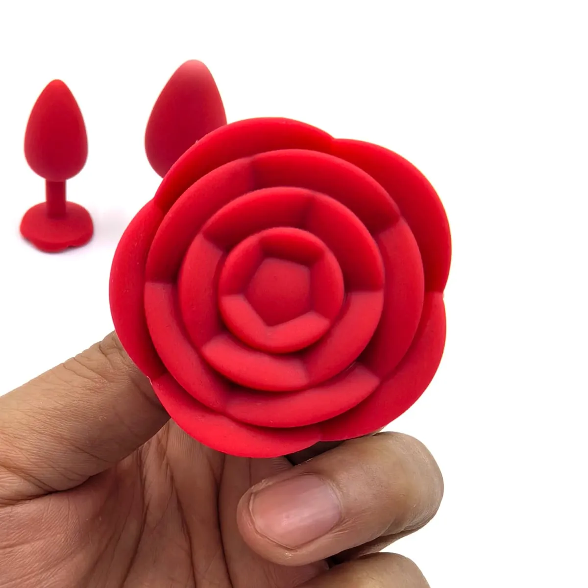 Soft Silicone Rose Flower Anal Plug Beginner To Expert 3 Sizes Butt Plug Anus Trainer Dildos Adule Sex Toys For Couple Women Men — image 6