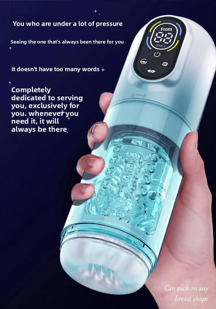 Viewing Window Waterproof Masturbation Cup Vacuum Sucking Tongue Licking Blowjob Telescopic Rotating Male Masturbator Sex Toy — image 5