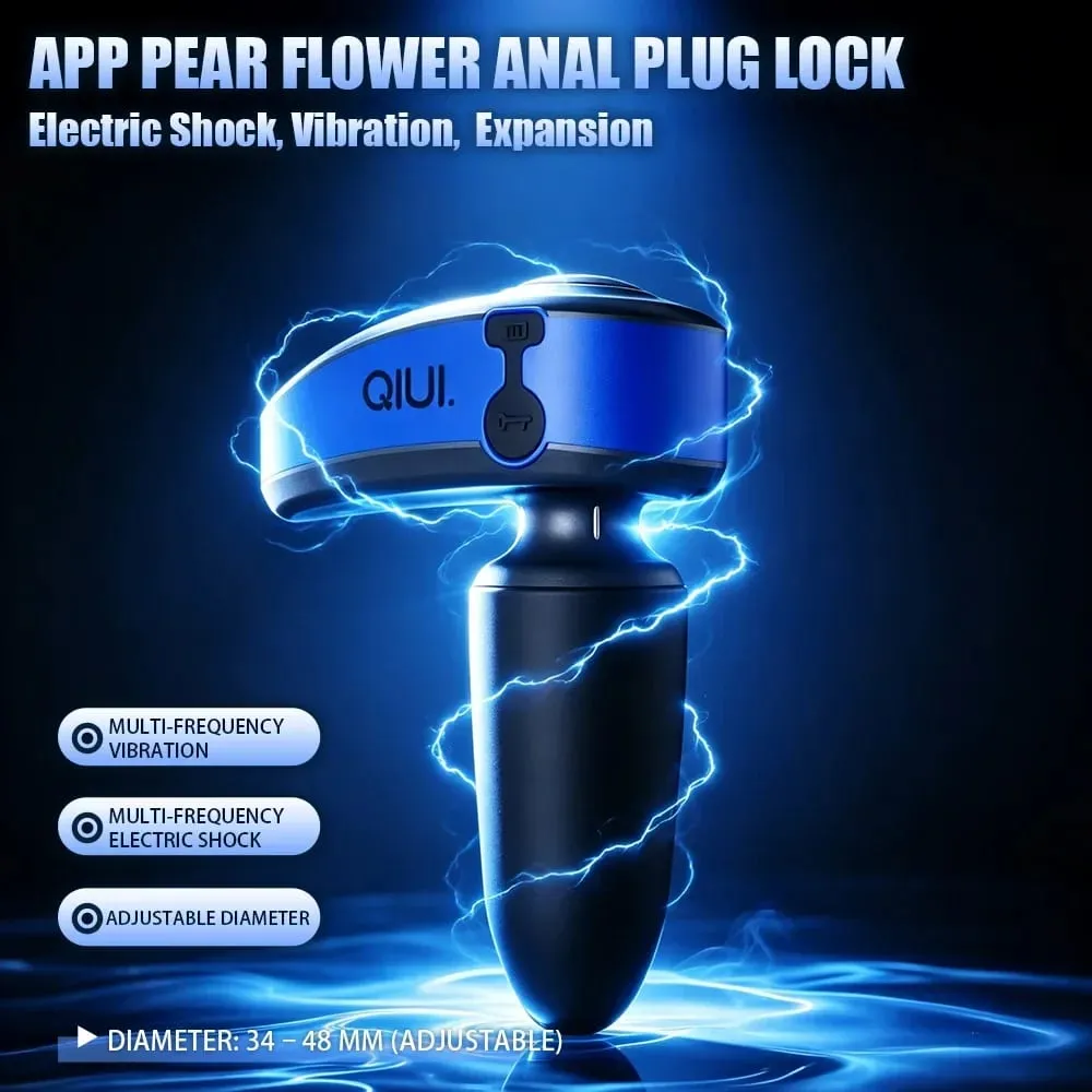 APP Remote Control Electric Shock Anal Plug Vibrating Butt Plug Expansion Adjustable Diameter Anal Plug Lock Adult Sex Toys — image 4