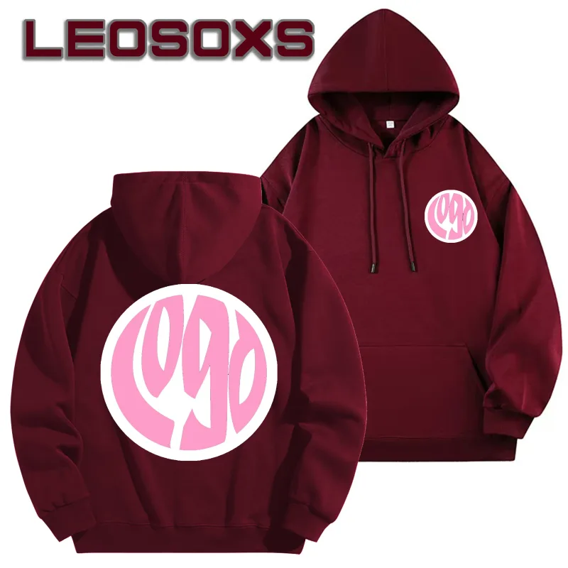 Logo Tersuai DIY Sweatshirt Bertudung Hitam Kapas Tulen Pullover Lengan Panjang Atasan Kasual untuk Lelaki Dan Wanita Fesyen Musim Sejuk Musim Gugur — image 5