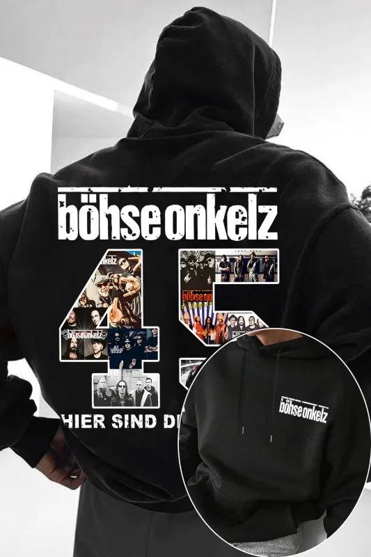 Böhse Onkelz Für Echte Fans Men's Hoodies Fleece Warm Autumn Winter Thick Pullover Oversized Y2k Tracksuit Male Coats Sweatshirt — image 1