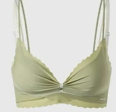 Hot Sweet Cute Lingerie Set Women Wireless Bra Thin Cup Push Up Support Large Bust Minimizer Daily Home Wear Plus Size S-XL Set — image 9