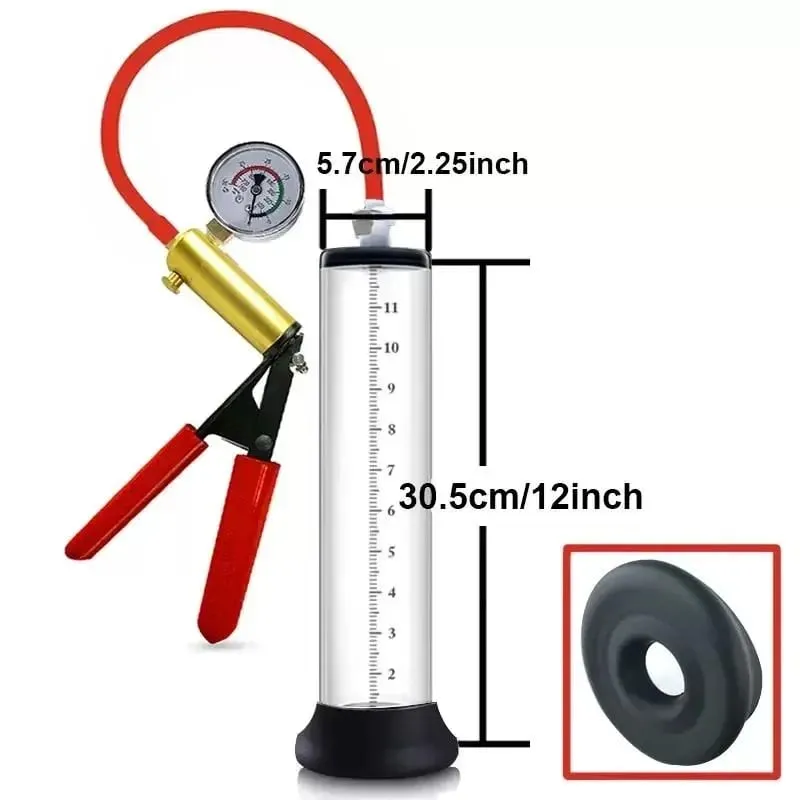 Electric Penis Vacuum Pump with Digital Display Male Enlargement Extender Trainer Rechargeable Adult Masturbation Sex Toy