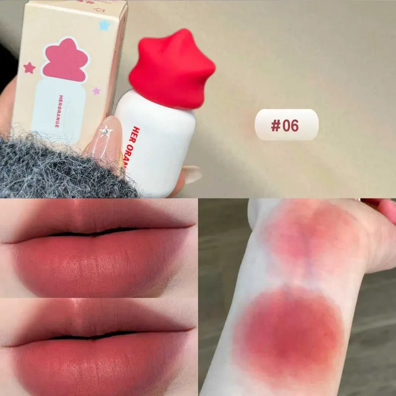 Herorange Soft Matte Lip Mud Nevysychající dlouhé nošení pro každodenní dojíždění Cenově dostupný make-up — image 11
