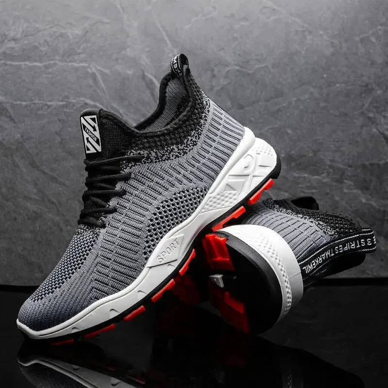 Men's sneakers spring summer new mesh non-slip comfort casual breathable racing outdoor running shoes students speed sports shoe — image 2