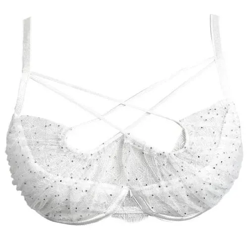 Summer Lace Embroidery Cross Tie Lingerie Set Sheer Mesh Push Up Bra Comfortable Daily Wear Underwear for Women Size 32-38 — image 15